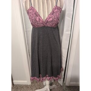 Wendy Glez Luxe French Lace Babydoll Nightgown Adjustable Straps Large Coquette
